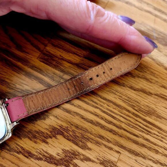 BRIGHTON "Orchard" Leather And Silver Watch GARDEN GIRL! - Picture 8 of 12